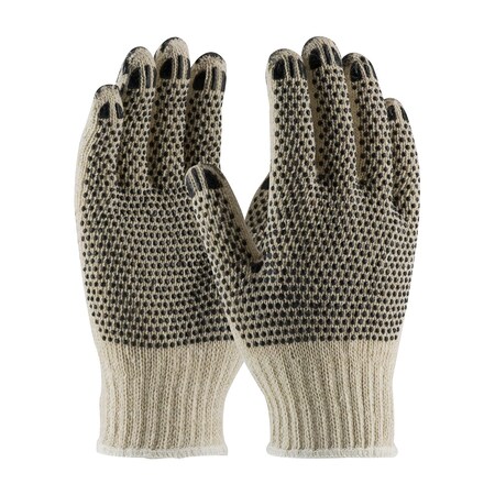 Pip Heavy Weight Knit Cotton/Polyester Glove w/PVC Dotted Grip - Double-Sided w/ Coated Fingertips, 12PK 36-C330PDD/L